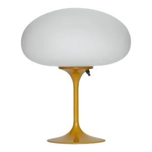 Tall Stemlite Table Lamp by Designline in Yellow, Mid Century Retro Style