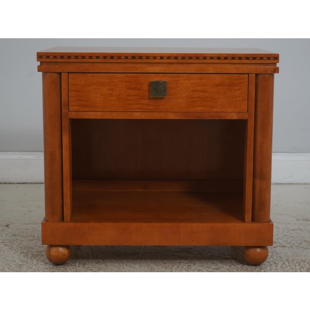 Age: Approx: 30 Years Old Details: Maple Biedermeier Style Genesis Collection Bun Feet Dovetailed Drawer Construction High...