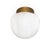 The Parker is a deco inspired flush mount featuring a striking globe made of natural alabaster and metal canopy. Let the...