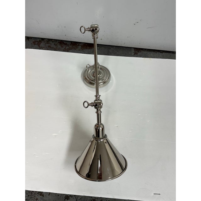 Metal Ralph Lauren for Visual Comfort Library Polished Nickel Wall Sconce For Sale - Image 7 of 12