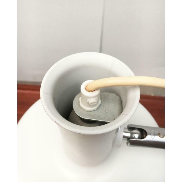 Ivory Mid-Century Danish Space Age Optima Table Lamp by Hans Due for Fog & Mørup, 1970s For Sale - Image 8 of 18