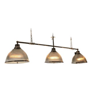 Ann Morris Nickel Billiard Light For Sale