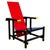Red and Blue Chair attributed to Gerrit Rietveld for Cassina, 1990s For Sale - Image 16 of 16