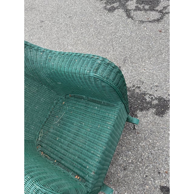 Vintage Wicker Outdoor Rocker ** For Sale - Image 4 of 5