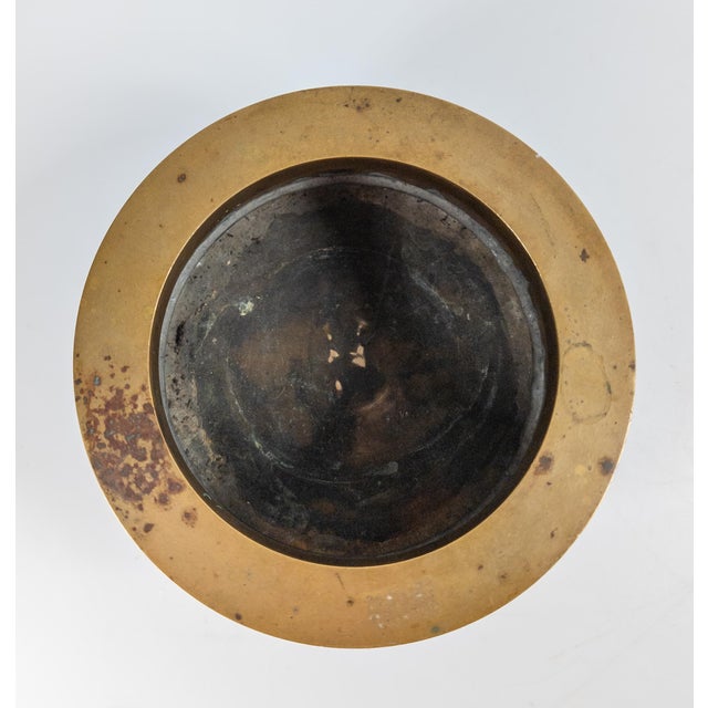 20th Century Gorham Bronze Wine Bottle Coaster With Neoclassical Theme For Sale - Image 12 of 14