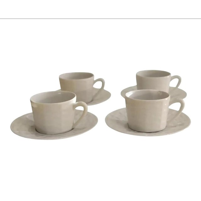 Ceramic Ralph Lauren Home Belcourt Tea Cup and Saucer Set of 4 For Sale - Image 7 of 7