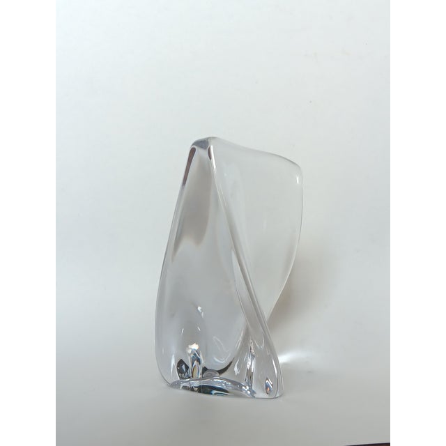 Crystal Glass Bookend from Daum, France, 1970s For Sale - Image 3 of 10