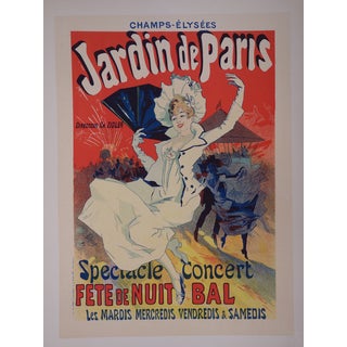 Jules Chéret, Jardin De Paris, 1897, Lithograph For Sale