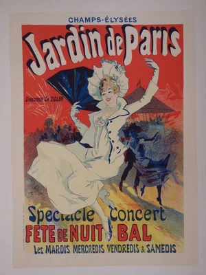 Jules Chéret, Jardin De Paris, 1897, Lithograph