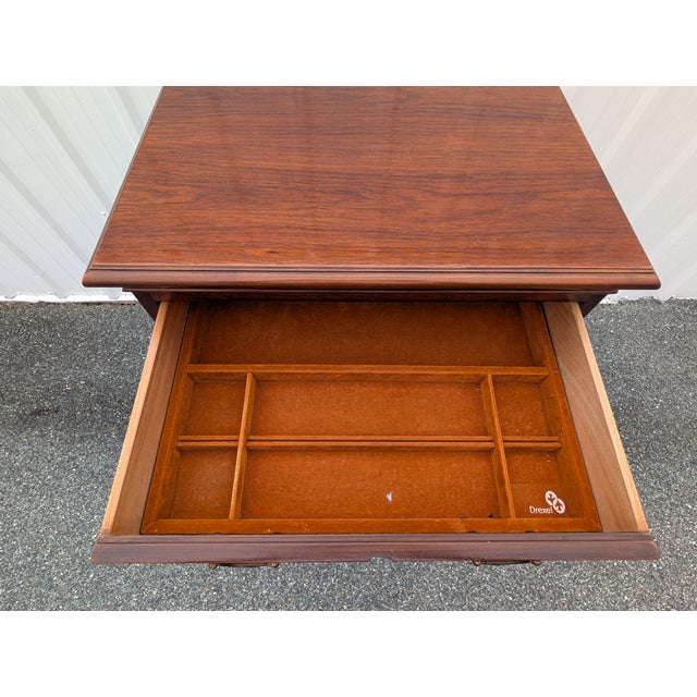 Mid 20th Century Drexel Georgian Lingerie Chest With Chippendale Brass Pulls For Sale - Image 11 of 13