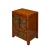 Chinese Distressed Orange People Graphic End Table Nightstand For Sale - Image 4 of 7