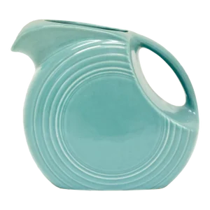 Fiesta Ware Turquoise Large Disc Pitcher