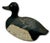 Very Nice Large Size Antique American Hand Carved & Painted Wood Duck Hunters Working Decoy With Glass Eyes For Sale In Boston - Image 6 of 18