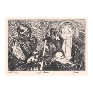Venite Adoremus Figural Etching