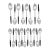 Vintage Interpur Inr2 Canoe Muffin Black Handle Spoon Set (10 Teaspoons, 8 Tablespoons) - 18 pcs For Sale