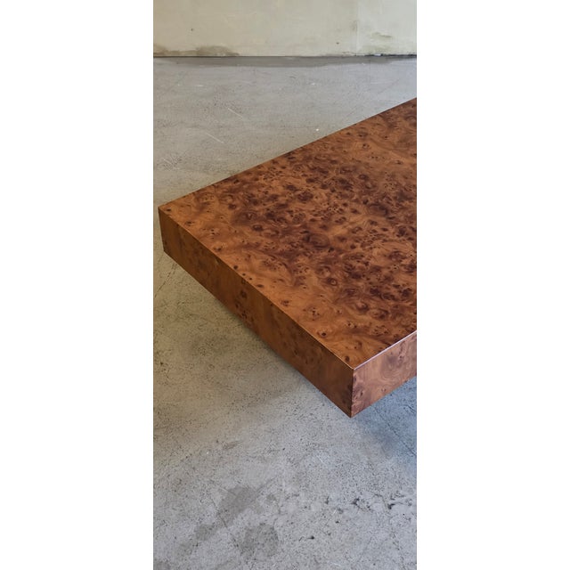 Burlwood Coffee Table by J.C Mahey, 1970s For Sale - Image 11 of 12
