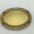 French Art Nouveau Gold Gilt Brass Oval Dresser/Vanity Mirror With Floral Design For Sale - Image 10 of 12