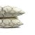 2020s Stout Ferry in Opal Pillow Cover - Cream With Tan and Blue Embroidered Trellis Cushion Case For Sale - Image 5 of 6