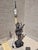 Figural Bronze Patinated Lamp For Sale - Image 9 of 14
