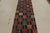 Modern Rug & Kilim’s Modern Geometric Red and Blue Wool Runner For Sale - Image 3 of 10