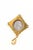 An authentic Roman Empire, Domitian (circa 81-96 AD), silver Denarius coin, minted in Rome, set in a custom 22k gold bezel...