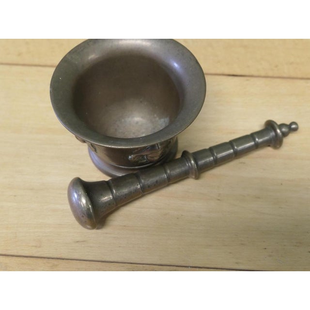 Bronze Gothic Pestle and Mortar, Set of 2 For Sale - Image 3 of 7
