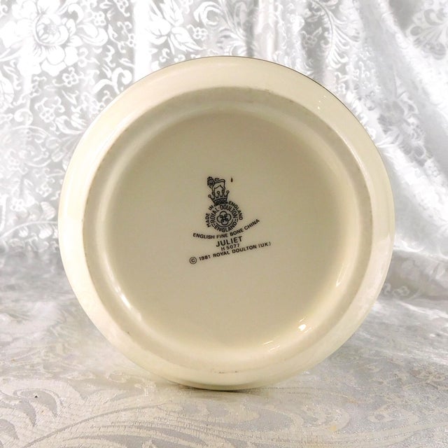 Royal Doulton 9 Inch Vase in Juliet For Sale In San Francisco - Image 6 of 7