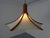Adjustable teak ceiling lamp with counterweights by Domus. This piece has an attribution mark, I am sure that it is...