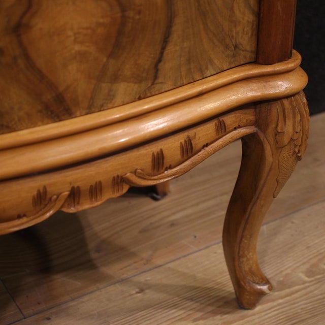 Brown Vintage Italian Bedside Tables, 1950, Set of 2 For Sale - Image 8 of 14