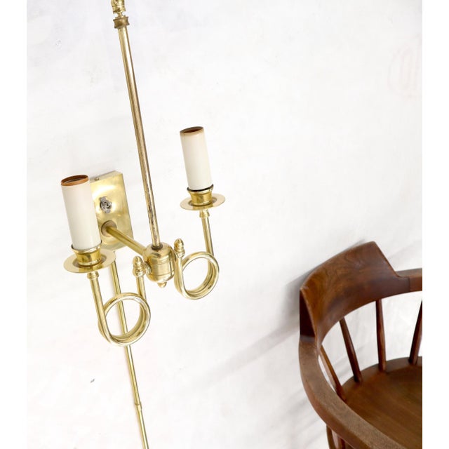 Pair of Twisted Brass Tube Trumpet Shape Sconces For Sale - Image 12 of 14