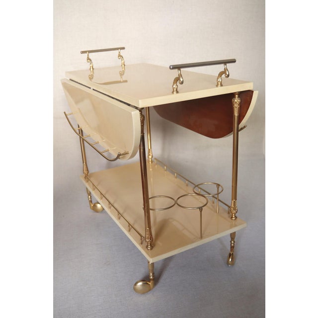 Paint Serving Trolley by Aldo Tura, 1960 For Sale - Image 7 of 16
