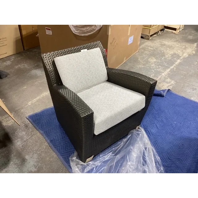 Brown Jordan Richard Frinier for Brown Jordan Fusion Slimback Armchairs - Set of 2 For Sale - Image 4 of 11