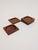 1960s Mid-Century Danish Modern Teak Coaster Set of 5 For Sale In New York - Image 6 of 9