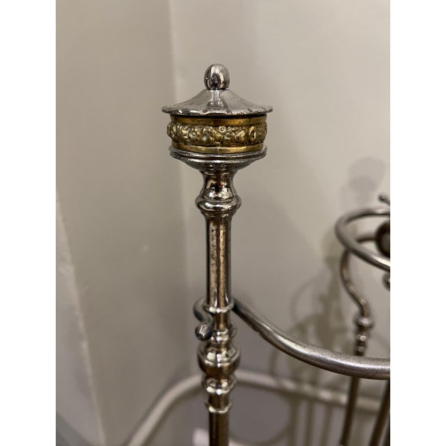 18th Century Polished Steel Fireplace Tools on Stand - 3 Pieces For Sale - Image 9 of 9