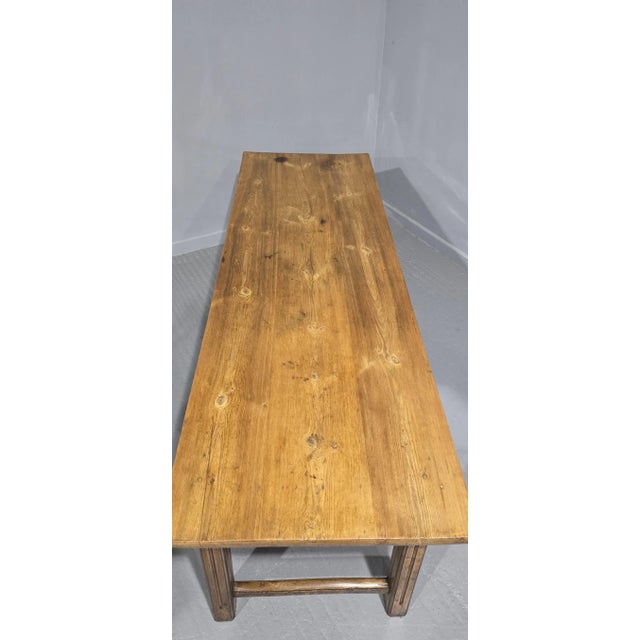 Large English Farmhouse Refectory Table, 1880s For Sale - Image 6 of 13