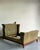 English Vintage Ralph Lauren Nubuck Suede Wing Back Bed For Sale - Image 3 of 12