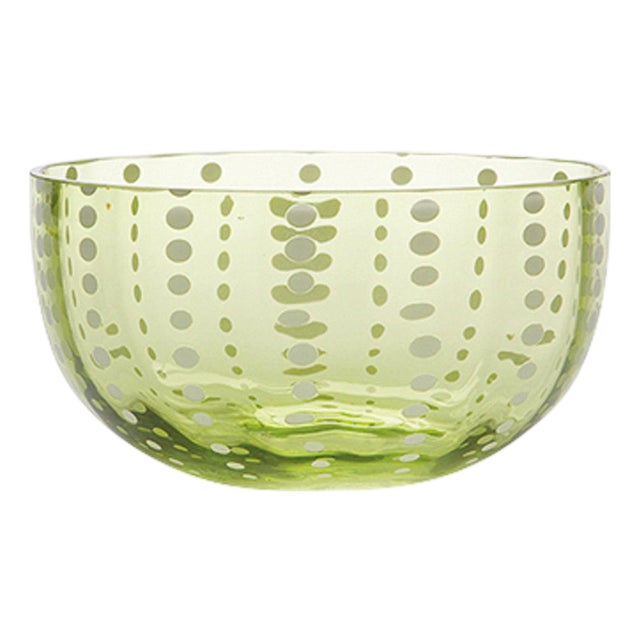 Zafferano Perle Small Bowl (Set of 4) - Apple Green For Sale