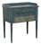 Antique 1850 Swedish Blue Painted Side Table Nightstand With Hidden Storage For Sale
