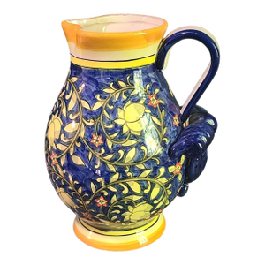 Vintage Hand Painted Colorful Ceramic Talavera Pitcher