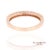 14k (585) Rose Gold Natural Diamond Milgrain Engraved Band Ring Size 6 For Sale - Image 10 of 11