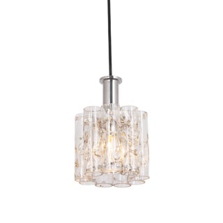 Petite Murano Tubes 1 of 5 Pendant Lights by Doria, 1970s For Sale