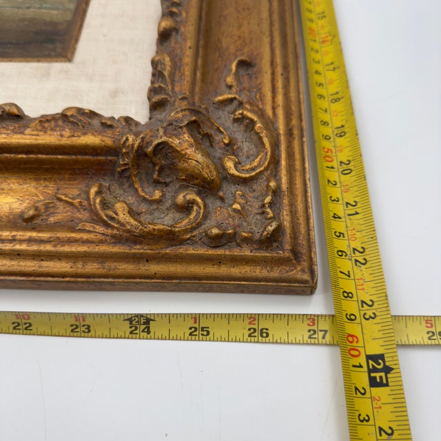 Antique Italian Coastal Village Fishermen Oil Painting – Salvaged Canvas Fragment For Sale - Image 9 of 12