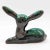 Mid 20th Century Blue Mountain Pottery Drip Glaze Blue, Green & Brown Redware Fawn Figurine For Sale In San Diego - Image 6 of 12