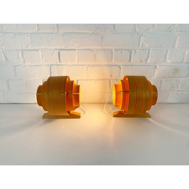 Mid-Century Modern Wall Lights V-327 in Pinewood by Hans-Agne Jakobsson for Ab Markaryd, 1960s, Set of 2 For Sale - Image 3 of 16