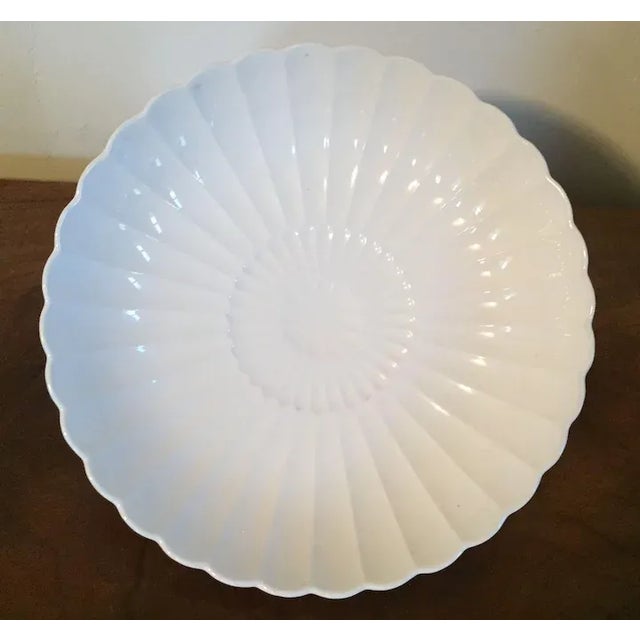 Chinese 19th Century Chinese Blanc de Chine Porcelain Centerpiece Bowl For Sale - Image 3 of 11