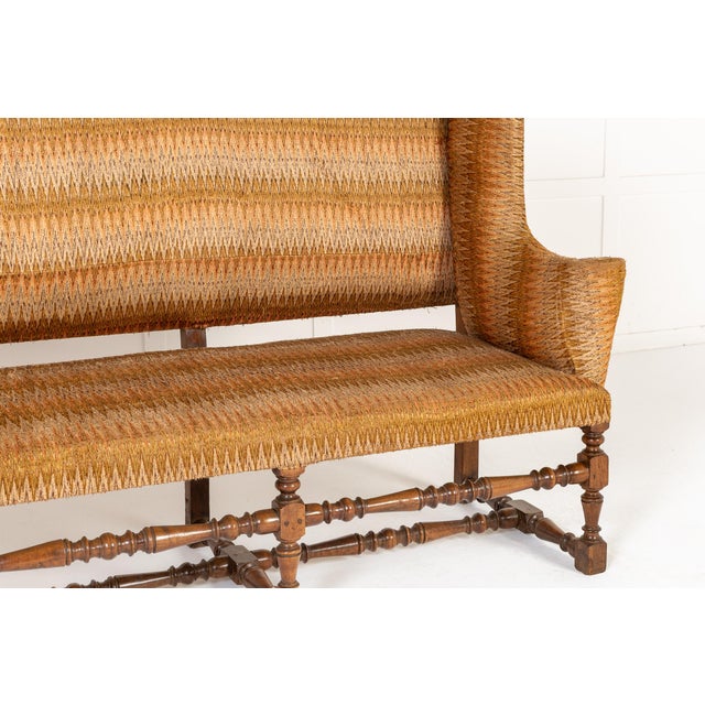 Antique Italian Walnut Sofa, 1700s For Sale - Image 3 of 8