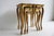 1960s Florentine Hand-Painted Gilded Nesting Tables, Italy, 1960s, Set of 3 For Sale - Image 5 of 10
