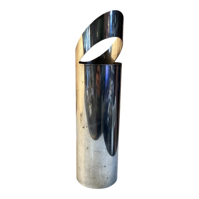 1970s Italian Silver Flower Vase For Sale