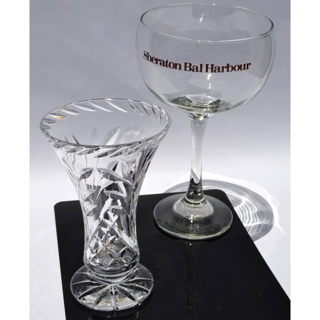 1970s 1970s Waterford Brilliant Cut Crystal Heavy Vase Star Base For Sale - Image 5 of 12