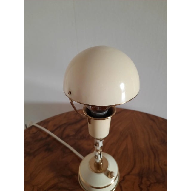 Metal Lacquered Bronze Articulated Table Lamp, 1940s For Sale - Image 7 of 10